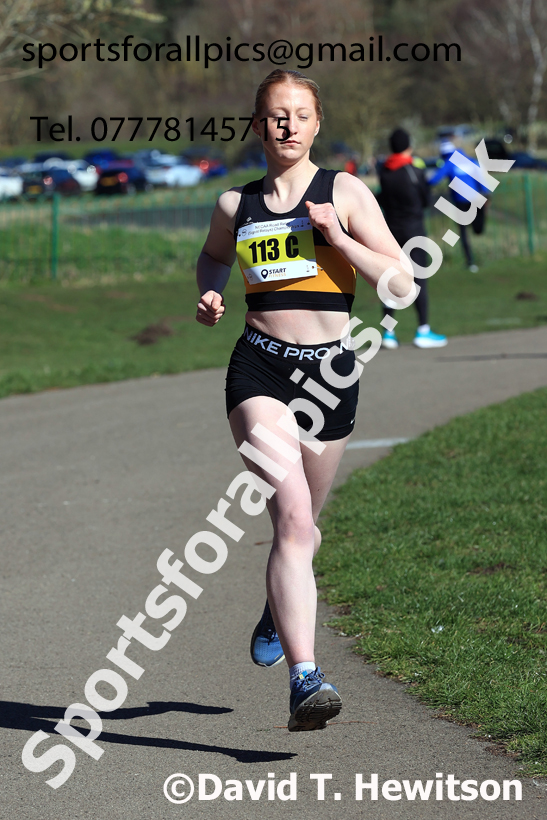 Senior Womens 2026 NECAA Royal Signals Road Relays, Hetton Lyons Country Park, Hetton le Hole. Photo: David T. Hewitson/Sports for All Pics
